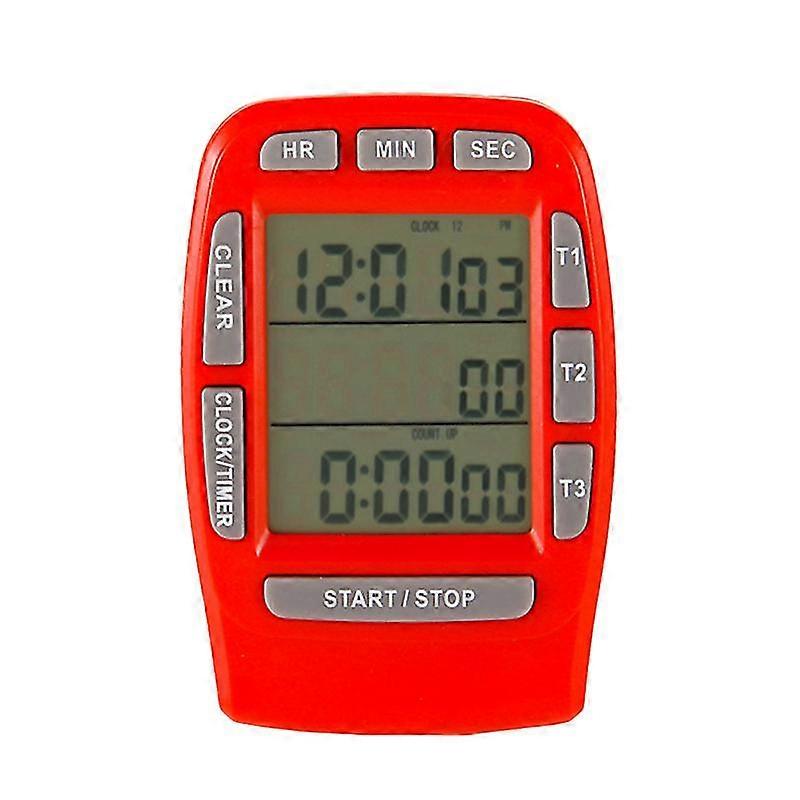 kitchen timer kitchen timer stopwatch kitchen cooking timer plastic timer (red)
