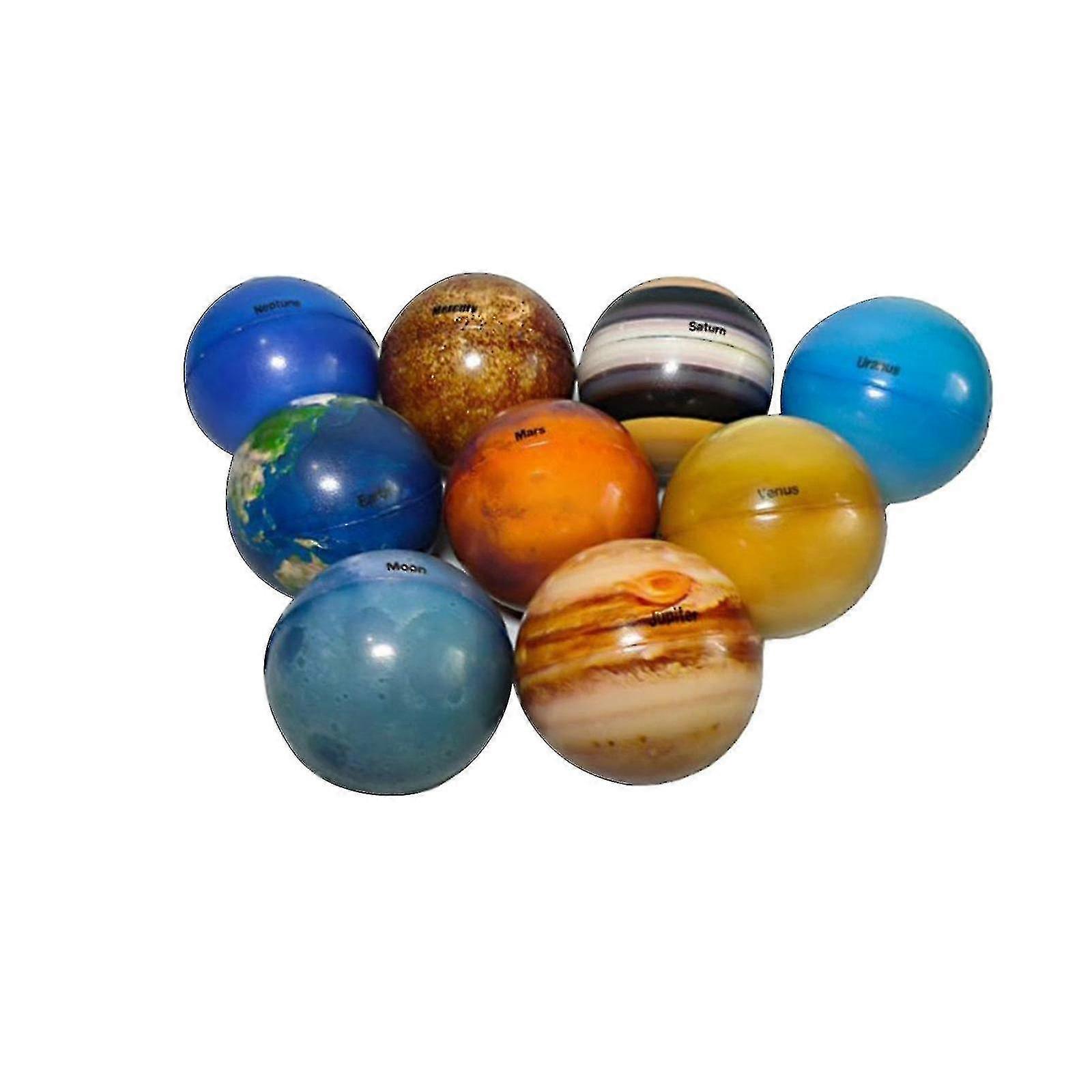 Color Sponge Solid Soft Planetary Ball Compression Toys For Children And Adults