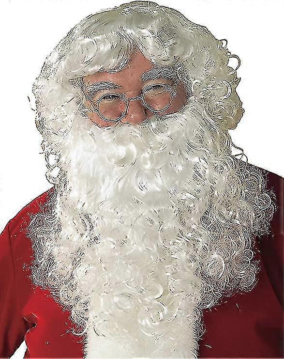 Christmas Santa Beard And Wig Set-yyc