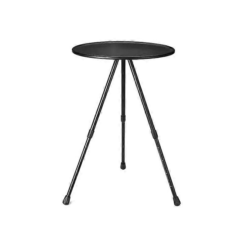 Outdoor Camping Portable Small Round Table Folding Aluminum Alloy Table Lifting Simple Three-Legged Table