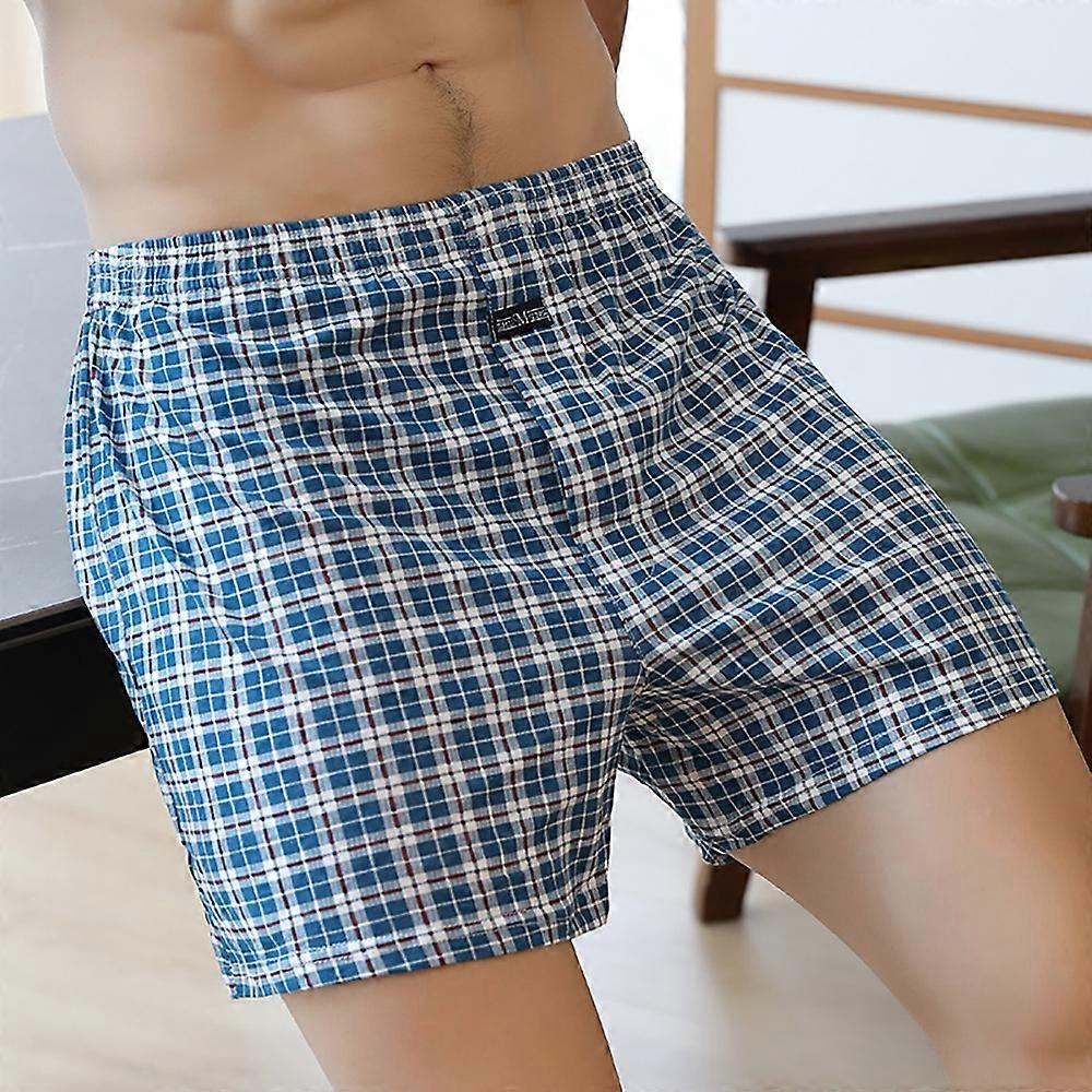 100% bomull Män Pyjamas Shorts Sommar Solid Elastisk Midja Korta Byxor Casual Andningsfunktion 3D Grenbottnar Nattkläder Pijama Hombre