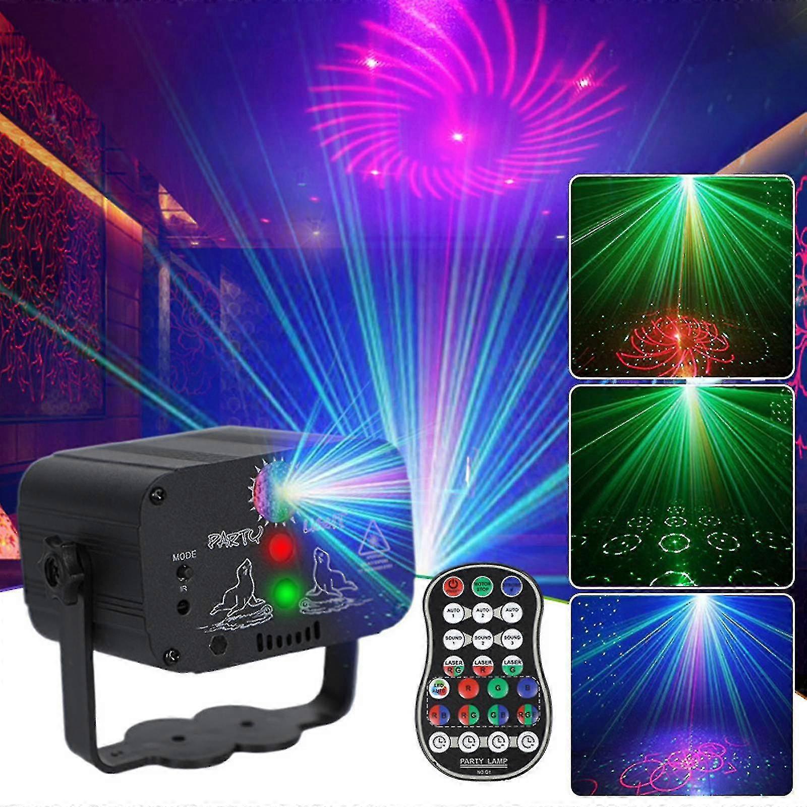 480 Muster RGB LED Laser Projektor Bühnenlicht USB Disco