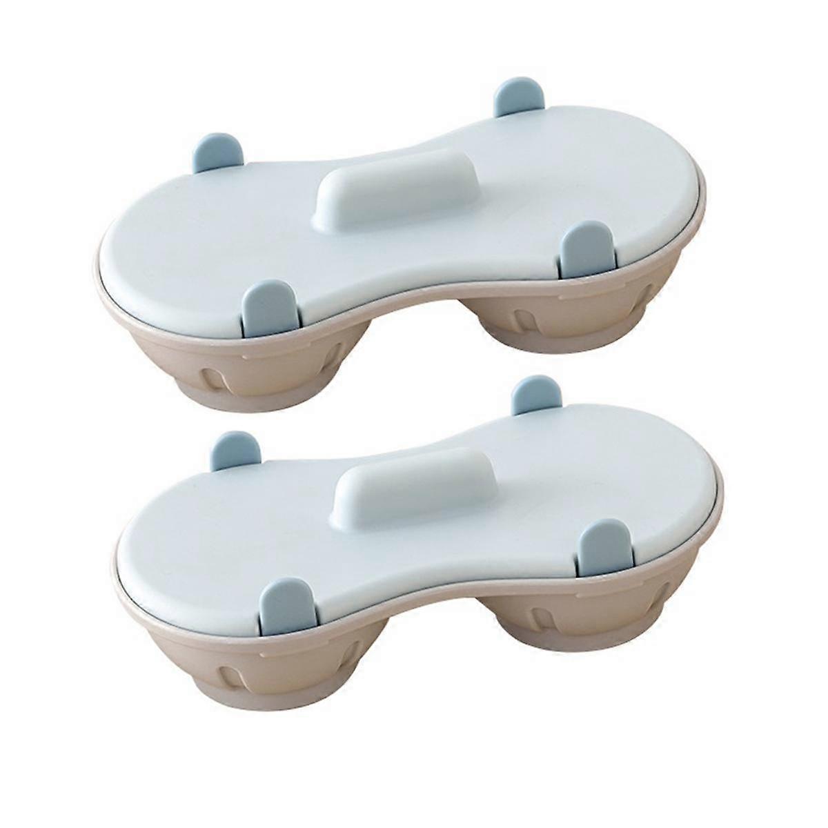 2PCS Microwave Egg Poacher 2 Cavity Silicone Egg Cooker for Boiled Eggs and Poached Eggs Kitchen Co
