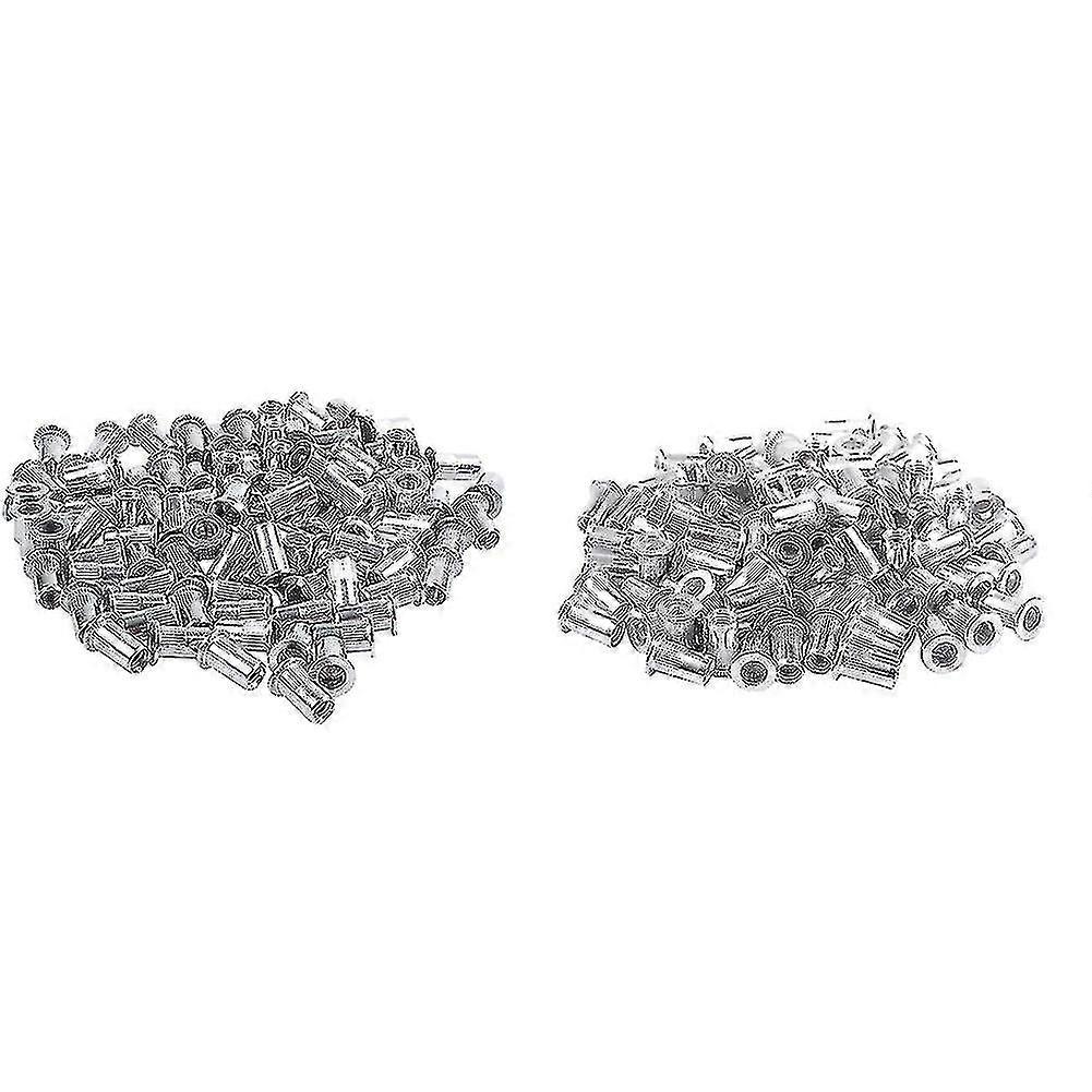 Compatible With100x M5 Stainless Steel Flat Head Threaded Rivet Nut