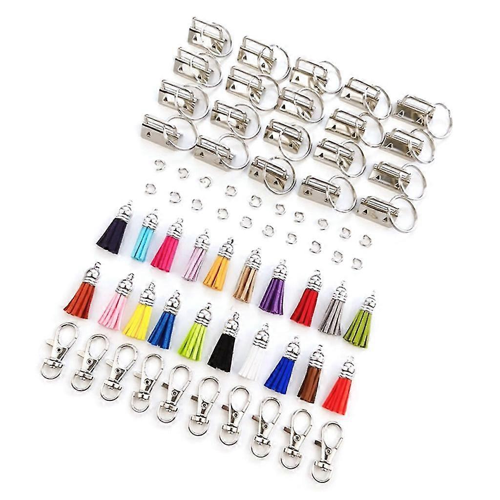 Keychain Blanks Set 70pcs/set For Key Chain Making Supplies Great For Key Chain