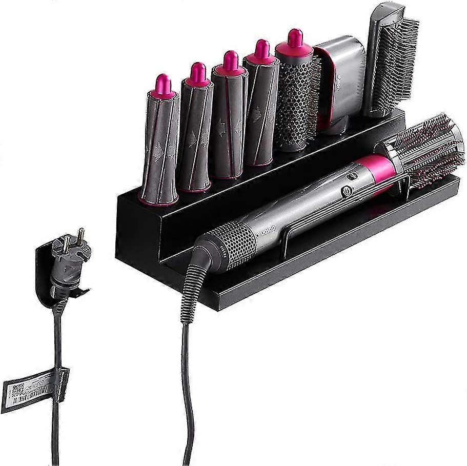 Wall Mount Organizer Holder Storage Rack For Dyson Airwrap Styler Curling Iron Wand Barrels Brushes