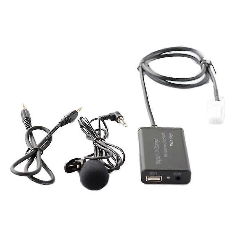 Usb Aux Bluetooth Car Digital Music Cd Changer Adapter For (6+6)pin Corolla Yaris