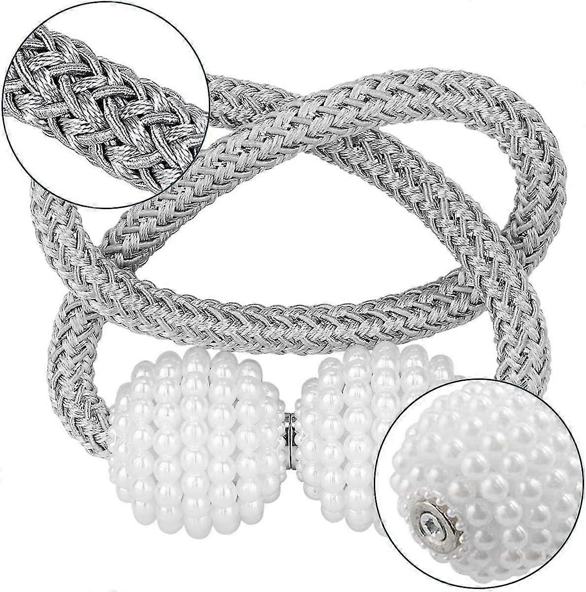 Magnetic Curtain Tiebacks ,modern Pearl