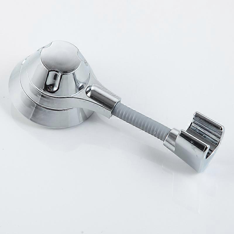 360 Adjustable Shower Head Holder with Removable Suction Cup No Drilling Universal Shower Holder with Polished Chrome for Bathroom
