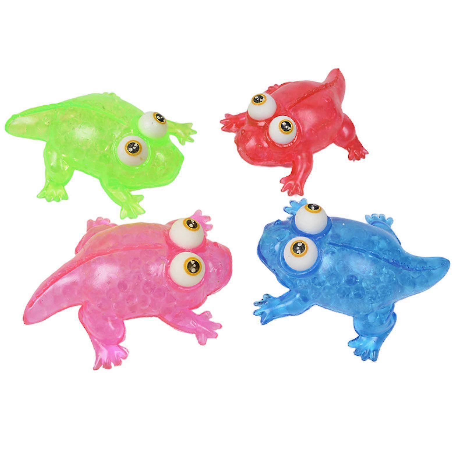 Squishes Squeeze Toy Big Eyes Cute Crocodile Soft TPR Flexible Grape Ball Decompression Pinch Toy Animal Fidget Stress Relief Trick Toy Children Gift 