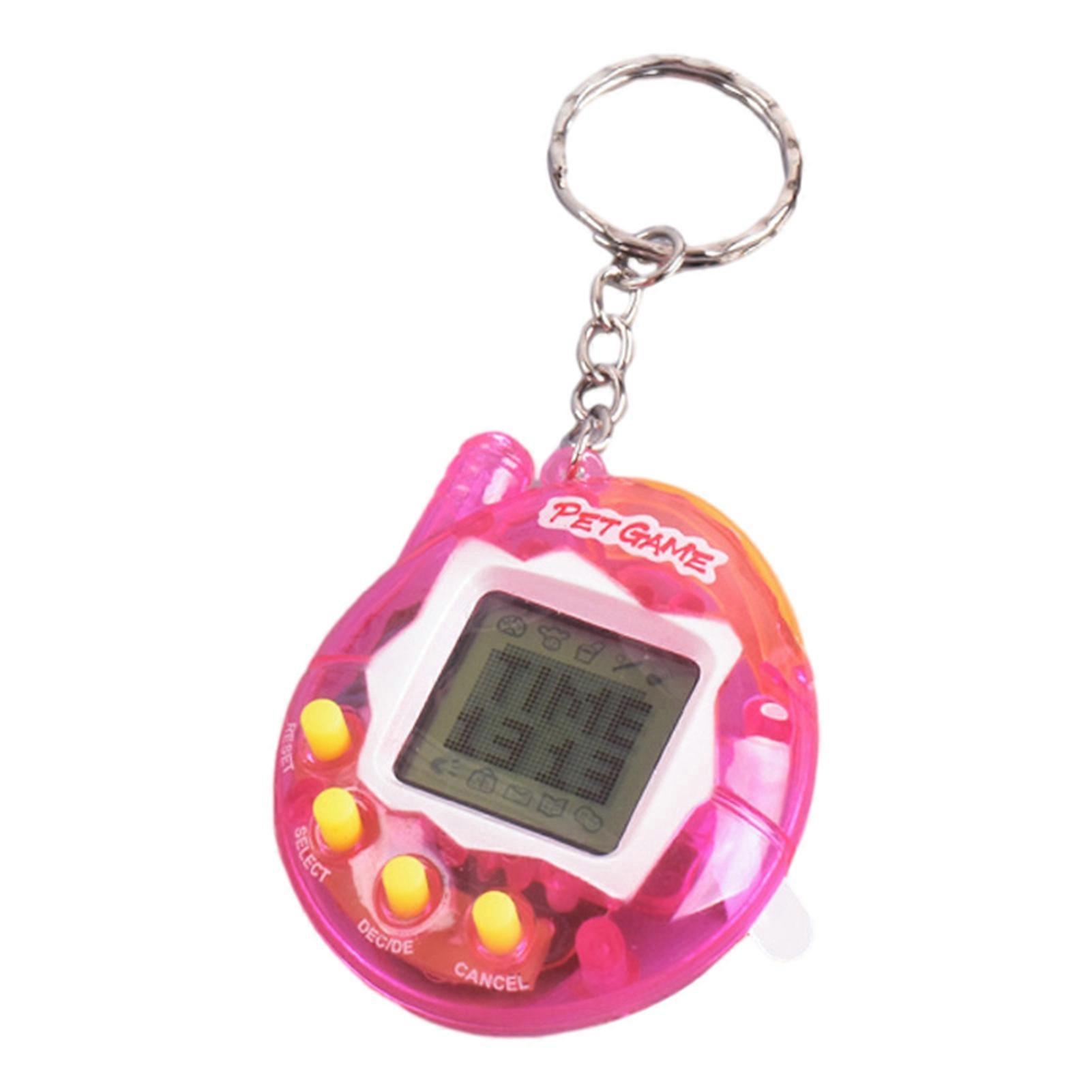 Gaming Device Built-in 168 Pets Multifunctional Mini Interactive Battery Operated Entertainment ABS Feeding Pets Game Keychain Kids Gift Kaesi