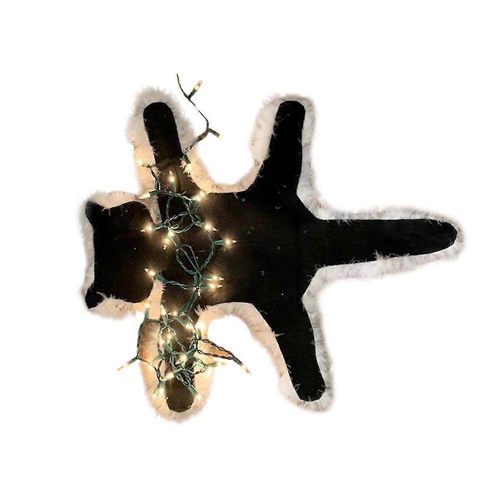 Light Up Fried Cat Rug, Fried Cat, Funny Christmas LED Lights Decoration Floor Aunt Bethany's Fried Pussycat Rug Decoration Carpets