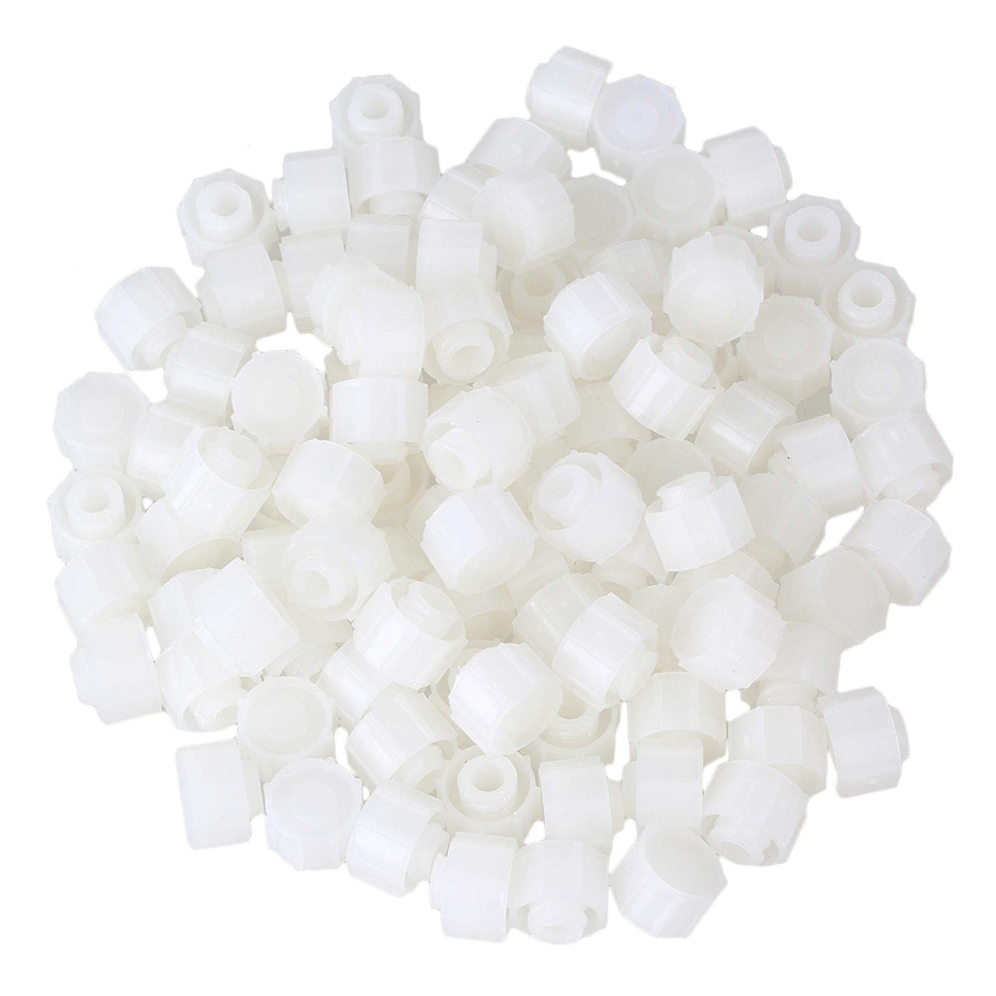 Craft Office Glue 100pcs Round Screw Type Dispenser Industrial Syringe Tip Caps
