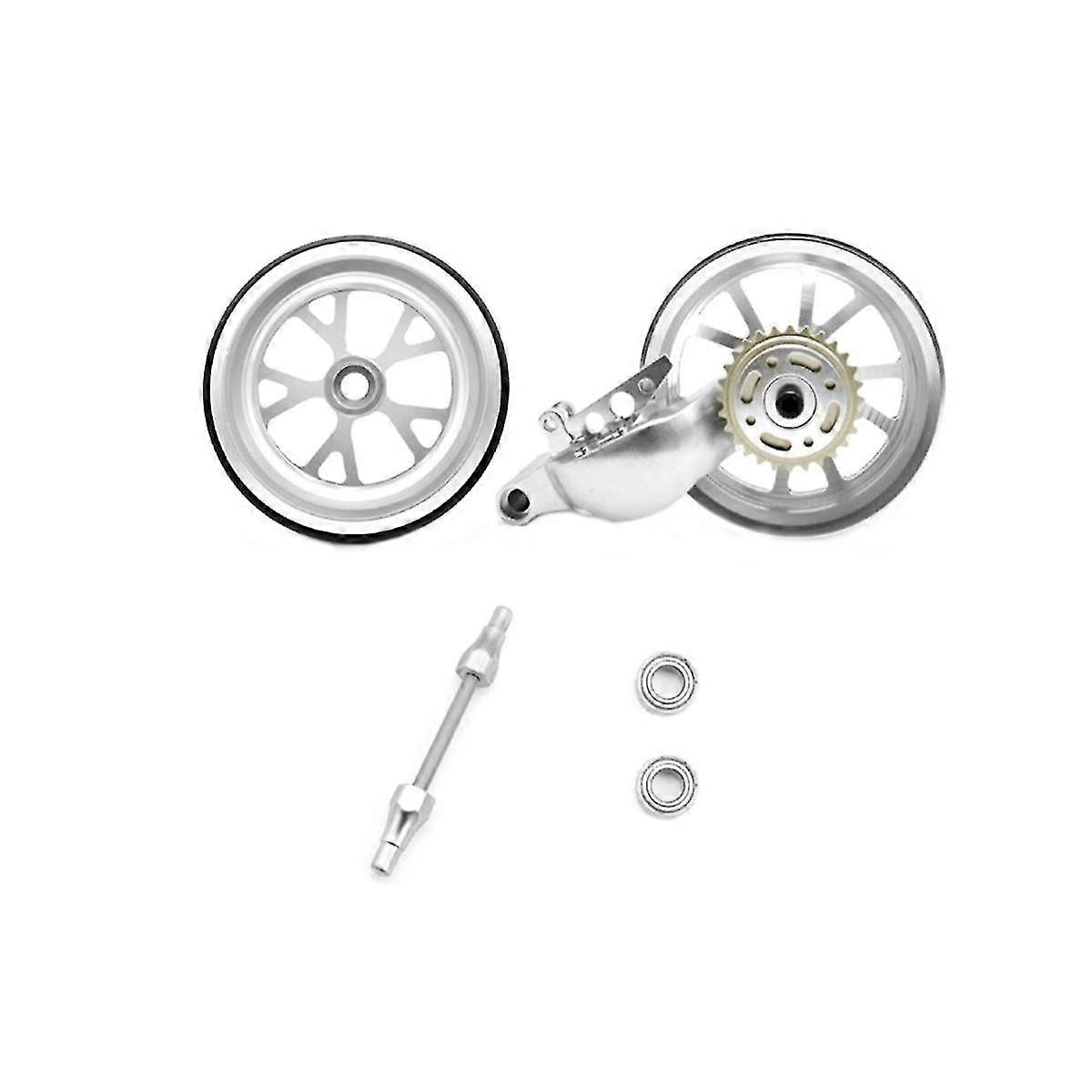 Para 1/8 Nsr500 aleación de aluminio brazo oscilante trasero y delantero y buje trasero RC motocicleta de control remoto