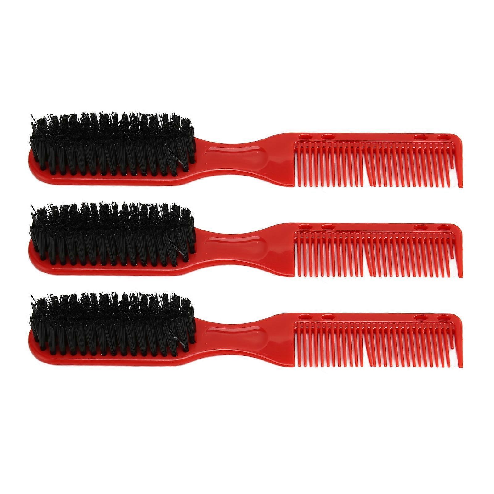 3Pcs Double Headed Men's Styling Hair Beard Brush Comb Multifunctional Double End Haircut Styling Brush