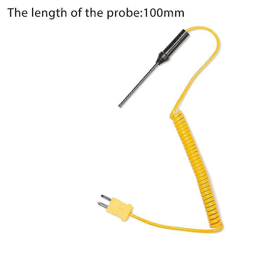 1pc Durable K-type Thermocouple Probe Sensor Temperature -50c To 1200c Measuring Tools With Wire Cable