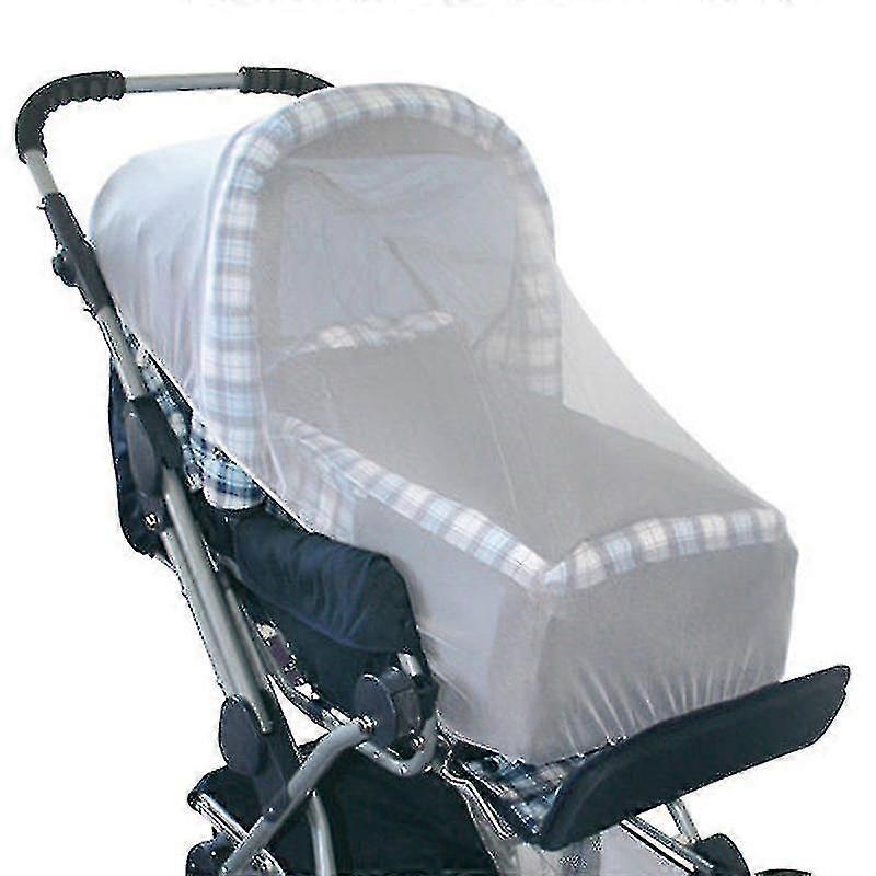 Baby Infant Stroller Mosquito Net Mesh Insect Bug Cover (white)