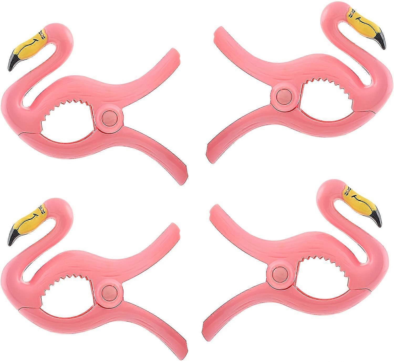 Boca Beach Towel Clips4pcs-Flamingo