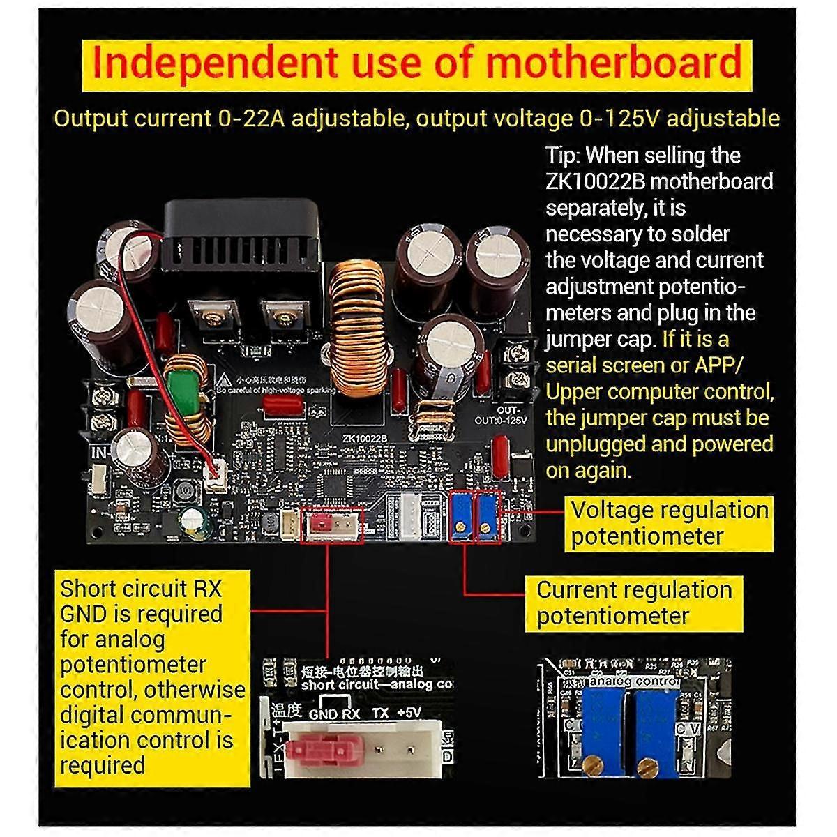 -10022c Cnc Step-down Dc Adjustable Regulated Power Supply Constant Voltage And Constant Current Module Upgrade 1set