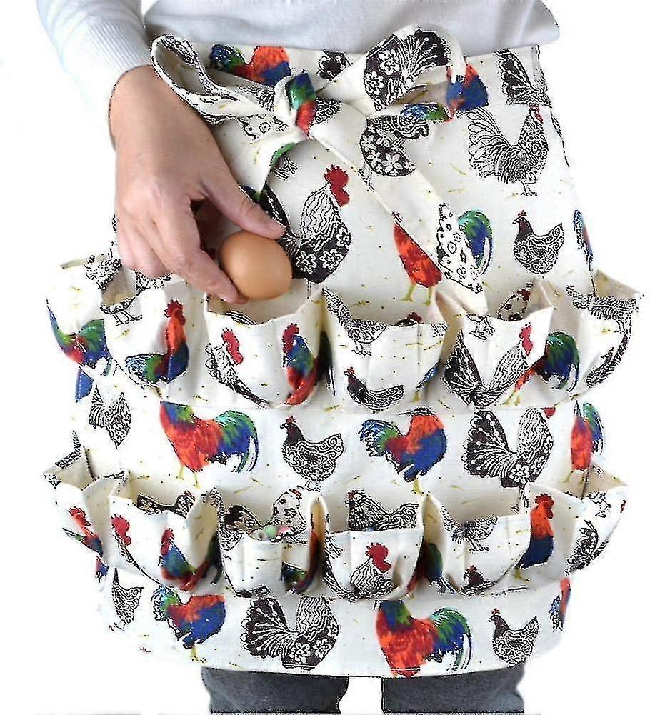 Egg Gathering Apron, Egg Gathering Apron With 12 Egg Pockets