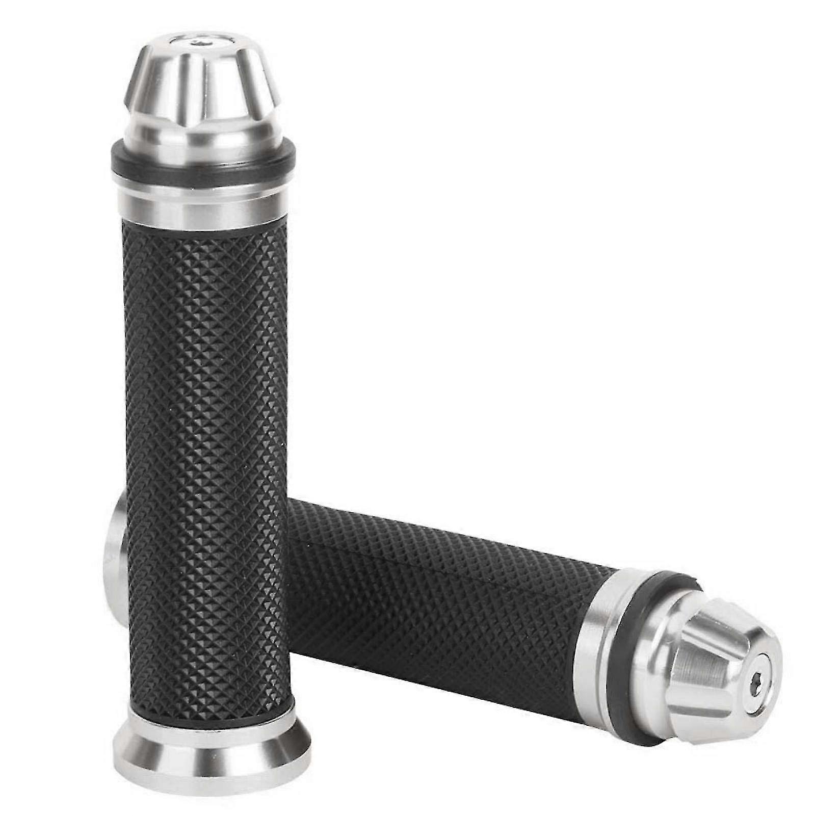 Handlebar Grips-motorcycle Grip, Motorcycle Cnc Aluminum Rubber Handlebar Grips Handle Bar End Thruster Grip