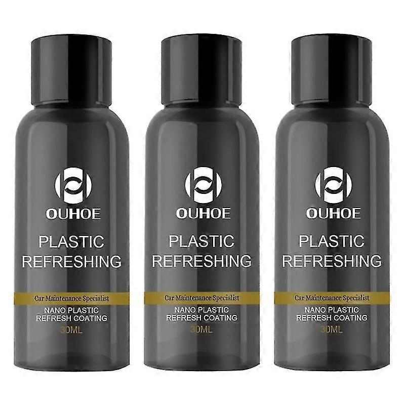 1-3set Car Plastic Revitalizing Coating Agent Refreshing Refurbish For Auto Part Set 30ml