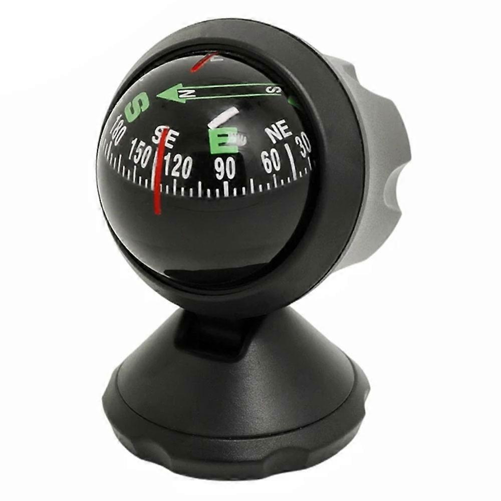 LC550A Adhesive Base Car Dashboard Mount Adjustable Angle Compass Ball for Vehicle Navigation