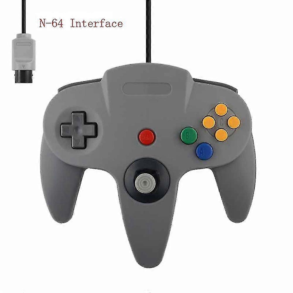 2 Pack Classic Wired N64 Controller Retro Games 64-bit Gamepad Joystick Replacement