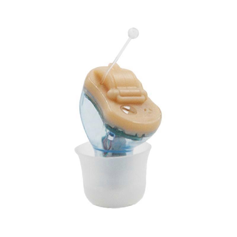 Hearing Aid Mini Sound Amplifier Enhancer Noise Ear Reduction Enhanced Speech Feedback Cancellation Suitable for Adults Elderly