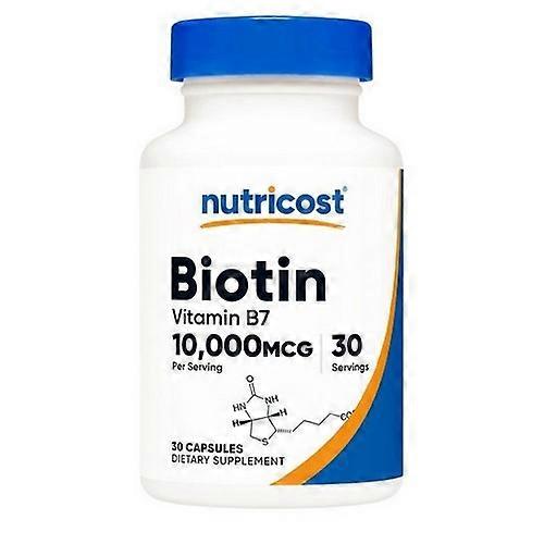 Nutricost Biotin Capsules ,10,000 Mcg ,30 Count