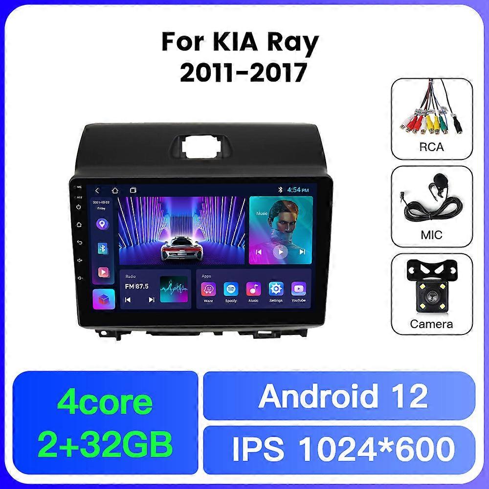 Android 12 All In One Intelligent Systems Car Radio Multimedia Navigation for Kia Ray 2011-2017 Navigation GPS Head Unit CarPlay