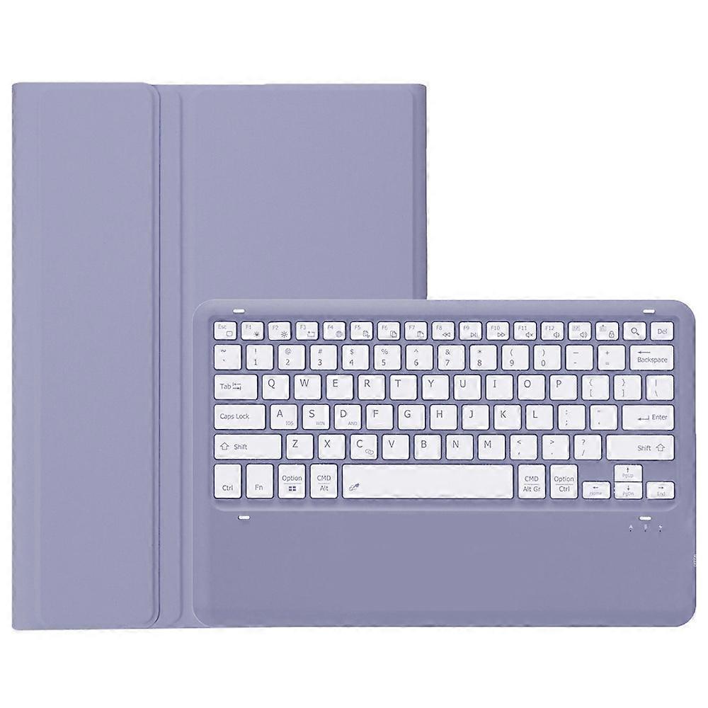 AH18 For Huawei MatePad Pro 13.2 Ultra-Thin Leather Tablet Stand Cover Bluetooth Keyboard - Purple