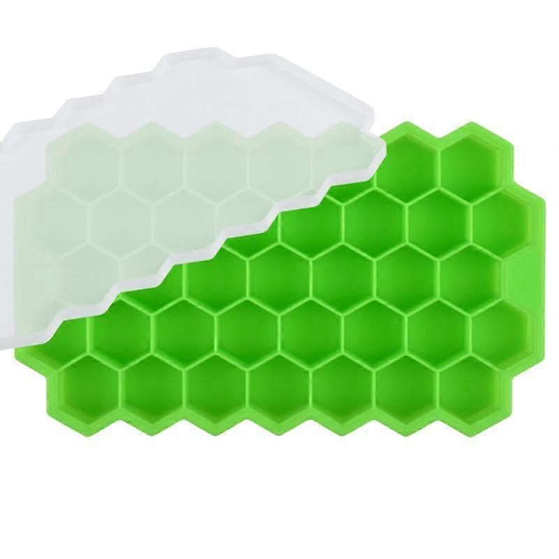 1pc Honeycomb Silicone Ice Tray - 37 Grids Hexagonal Ice Cube Mold For Perfectly Shaped Ice Cubes And Ice Balls