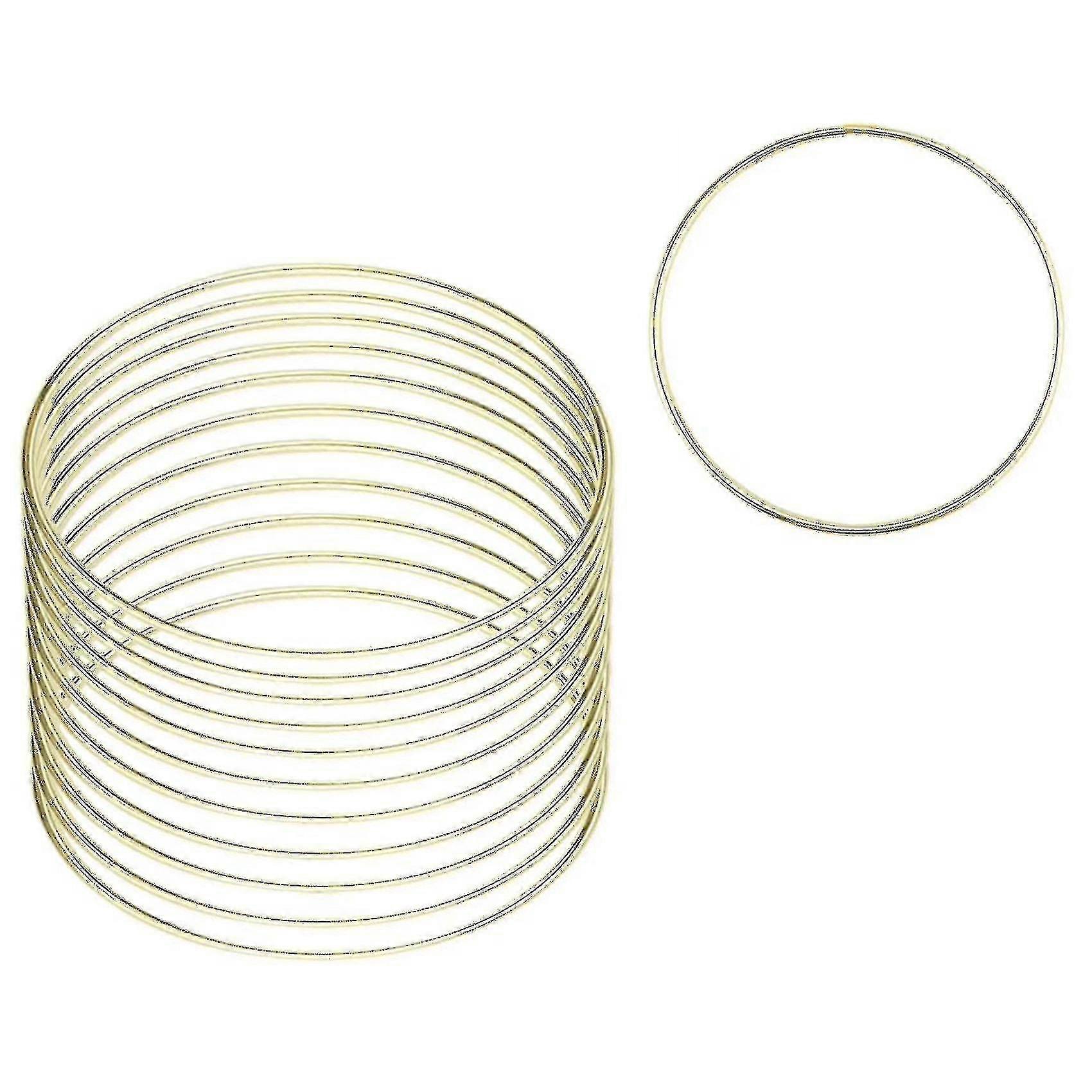 12 Pcs 4 Inch Macrame Hoops Ring Floral Hoop Crafts Hoops Macrame