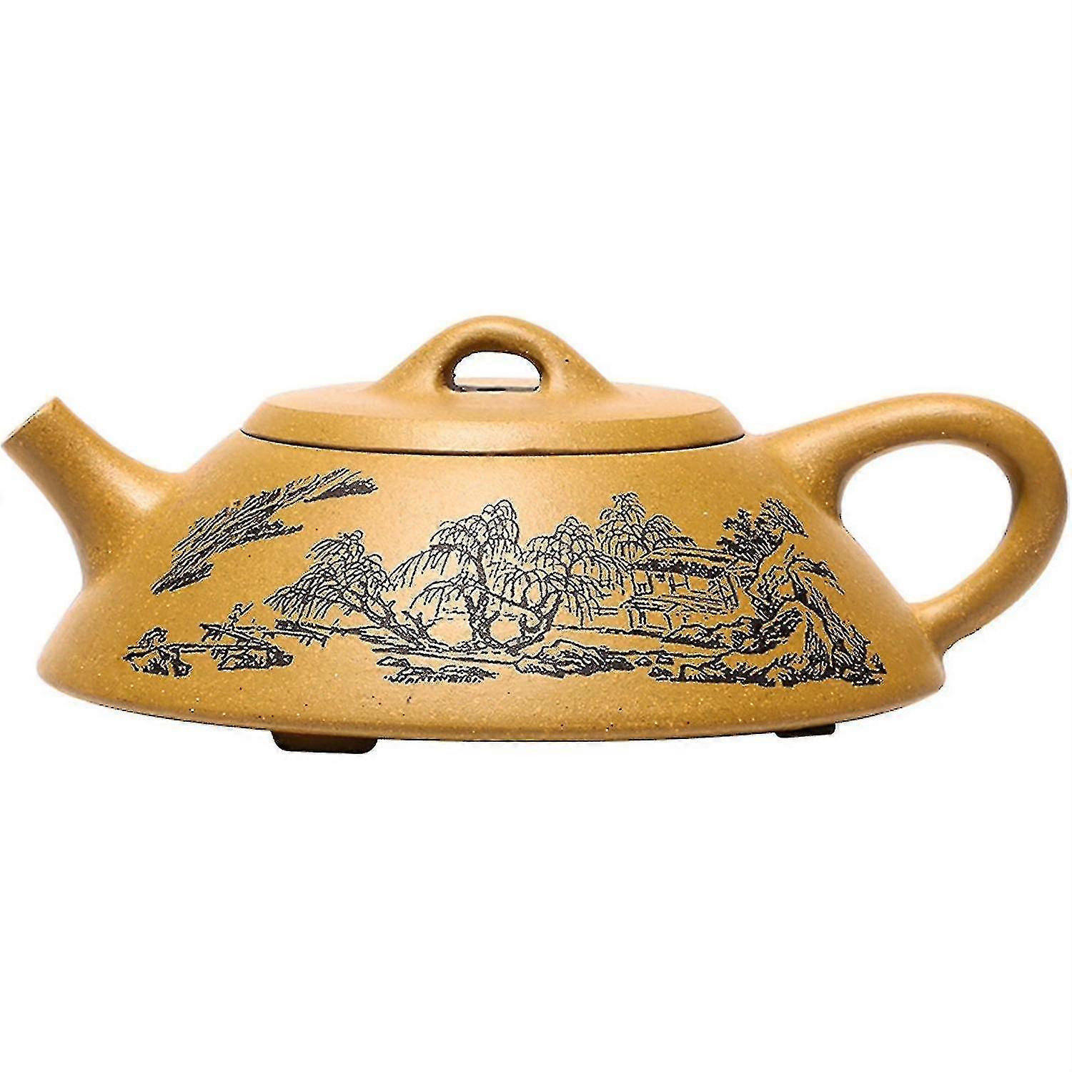 Landscape Stone Scoop Segments Clay Ore Bulk Teapot Teapot Manually Set The Home Tea|teapots