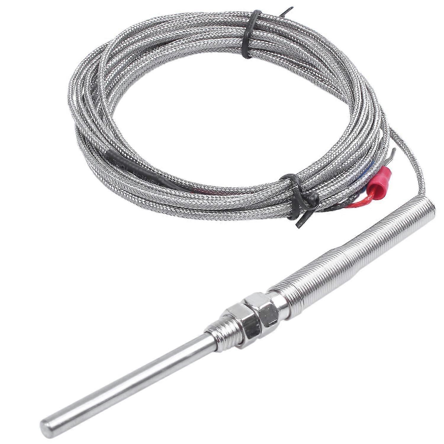 K Type 50x5mm 800c Probe Thermocouple Temperature Sensor Cable 9.8ft 3 Meters