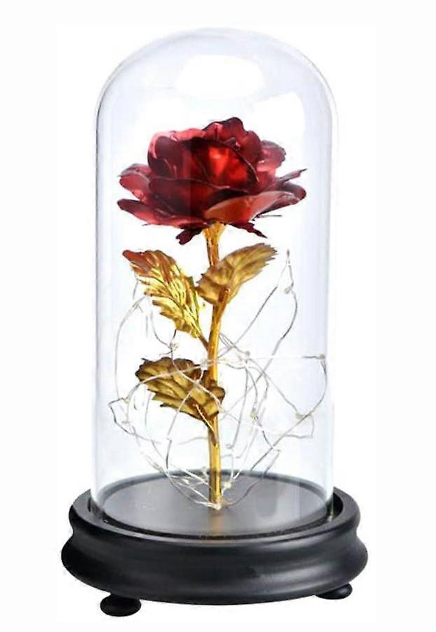 Eterna Rosa Rosa De Seda con Luz LED Regalo para san Valentín