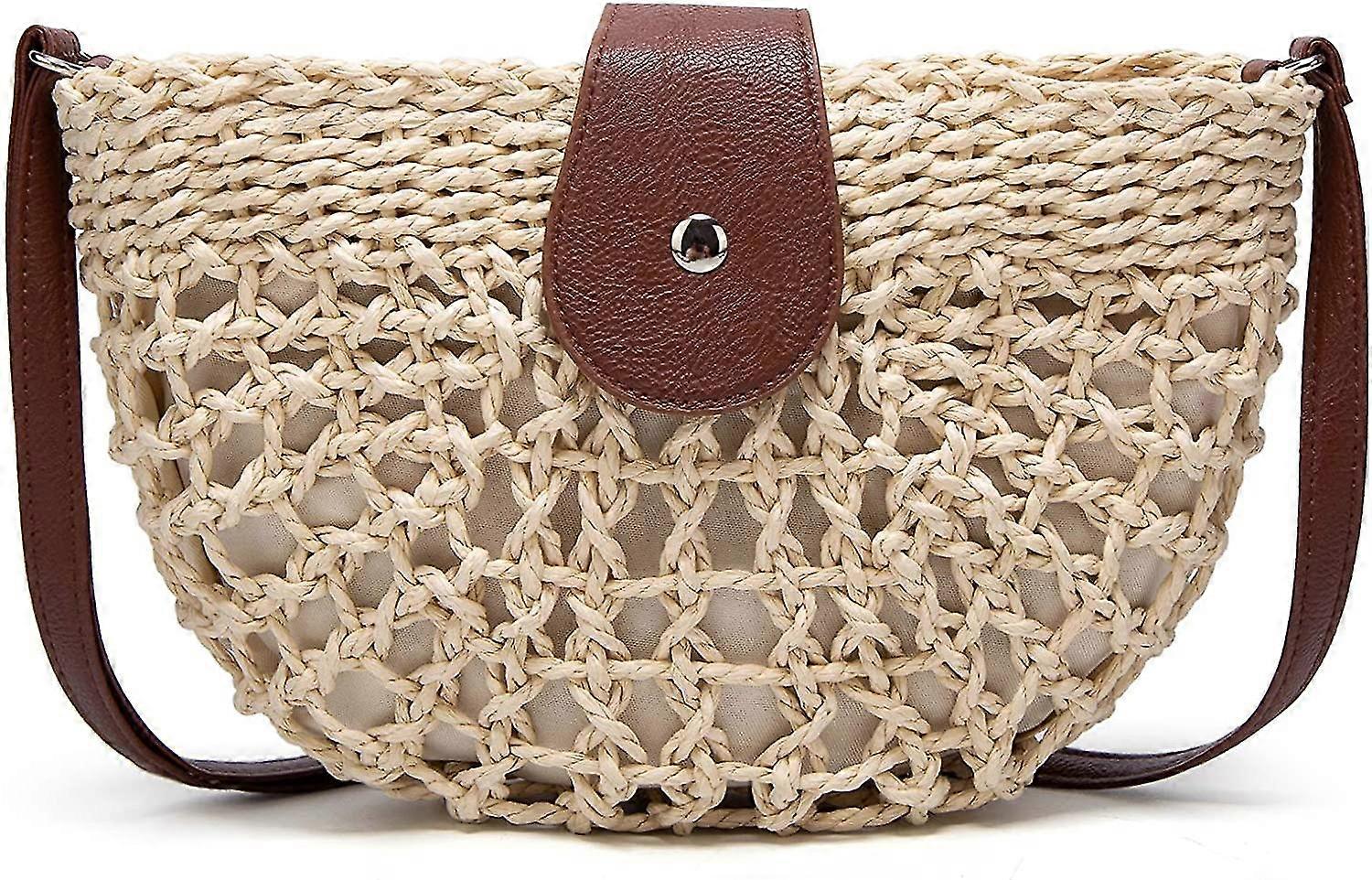 Halmpåsar crossbody plånböcker för kvinnor