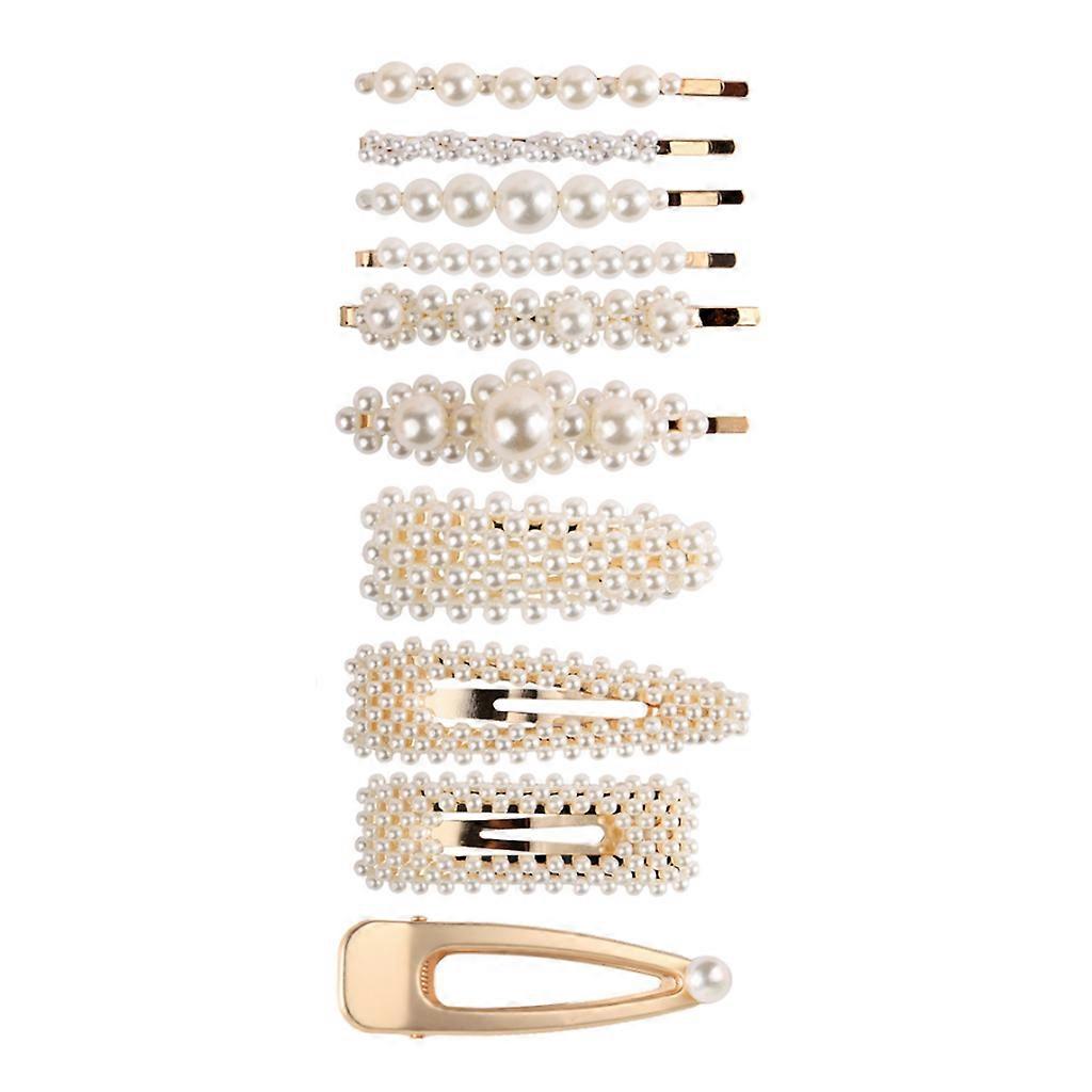 10 Pcs Simple Perle Épingle à Cheveux Mode Clips à Cheveux Couvre-chef Doux Accessoires pour cheveux