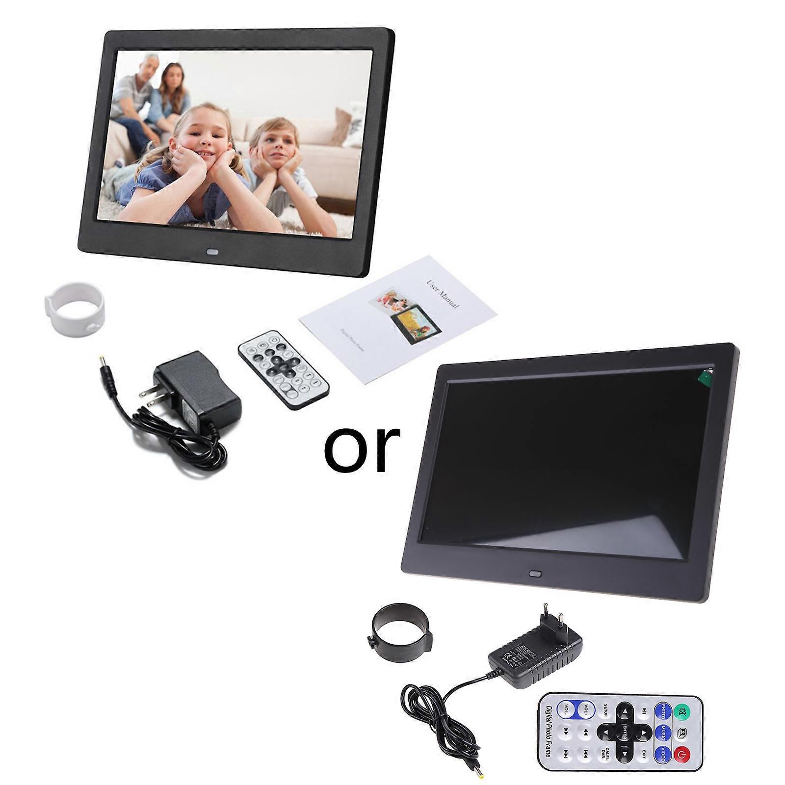 Digital Photo Frame 10.1 inch Picture Frame Full TN Display Background Music Support 64GB Remote Control