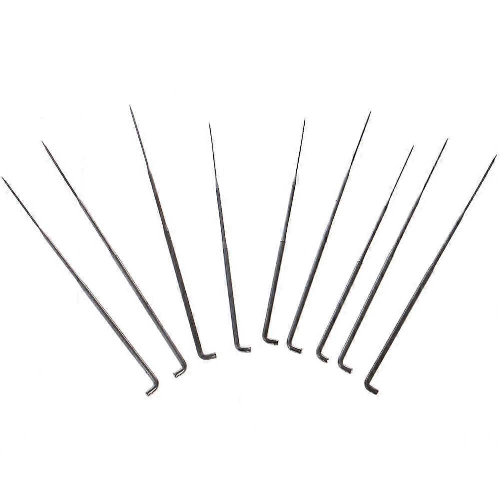 9PCS Felting Needles Holder Wooden Handle Wool Felting Tools Outfit Slim New