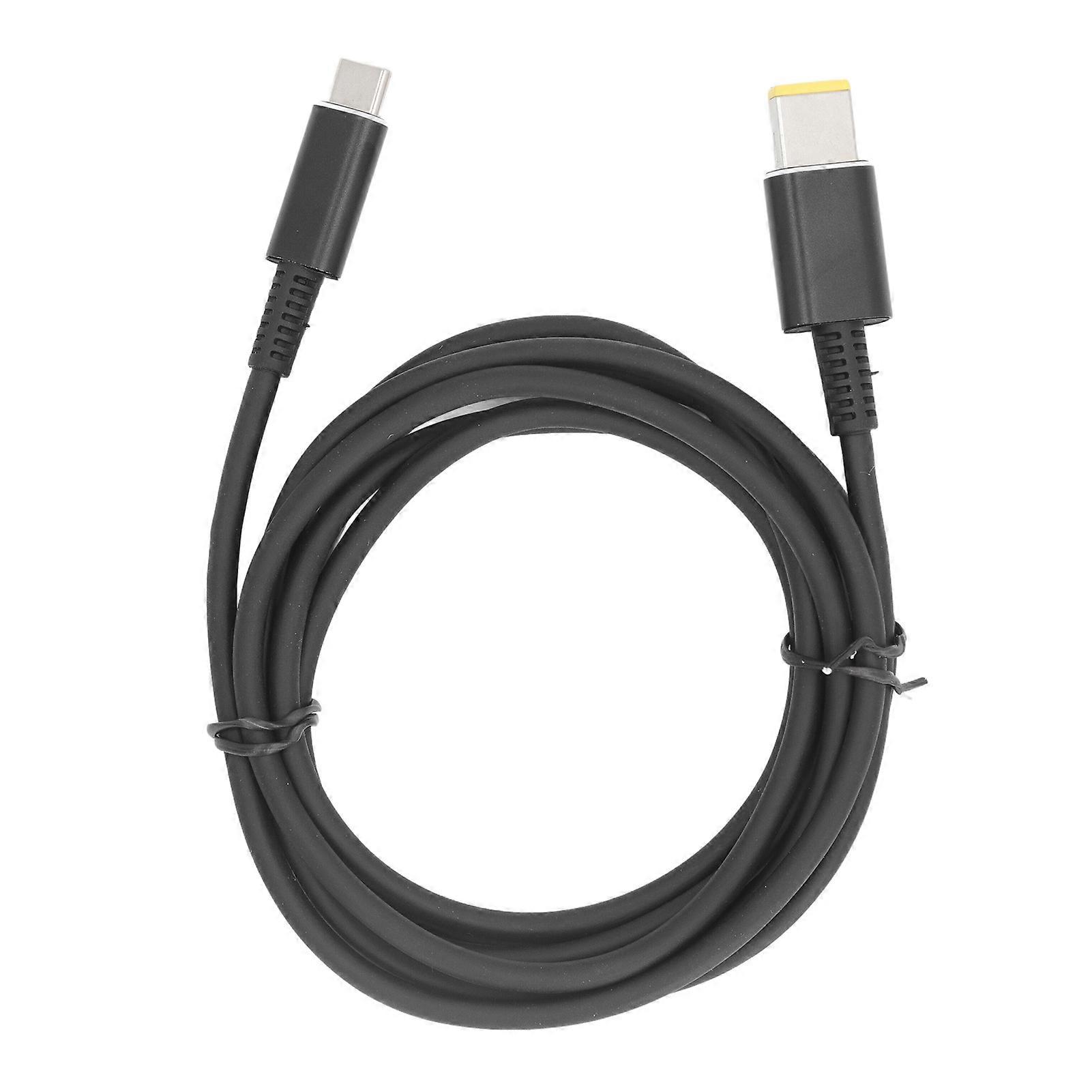 135W Type C to Square Tip Charging Cable 6ft USB C To Slim Tip Laptop Charging Cable PD Power Charger Supply Extension Cord