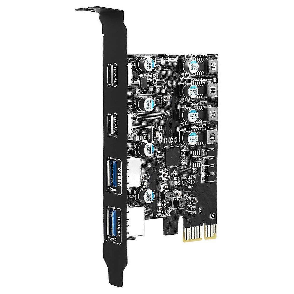 4 Ports PCIE to USB 3.0 Expansion Card PCI Express Adapter Card for Desktop PC , Support WindowsXP/