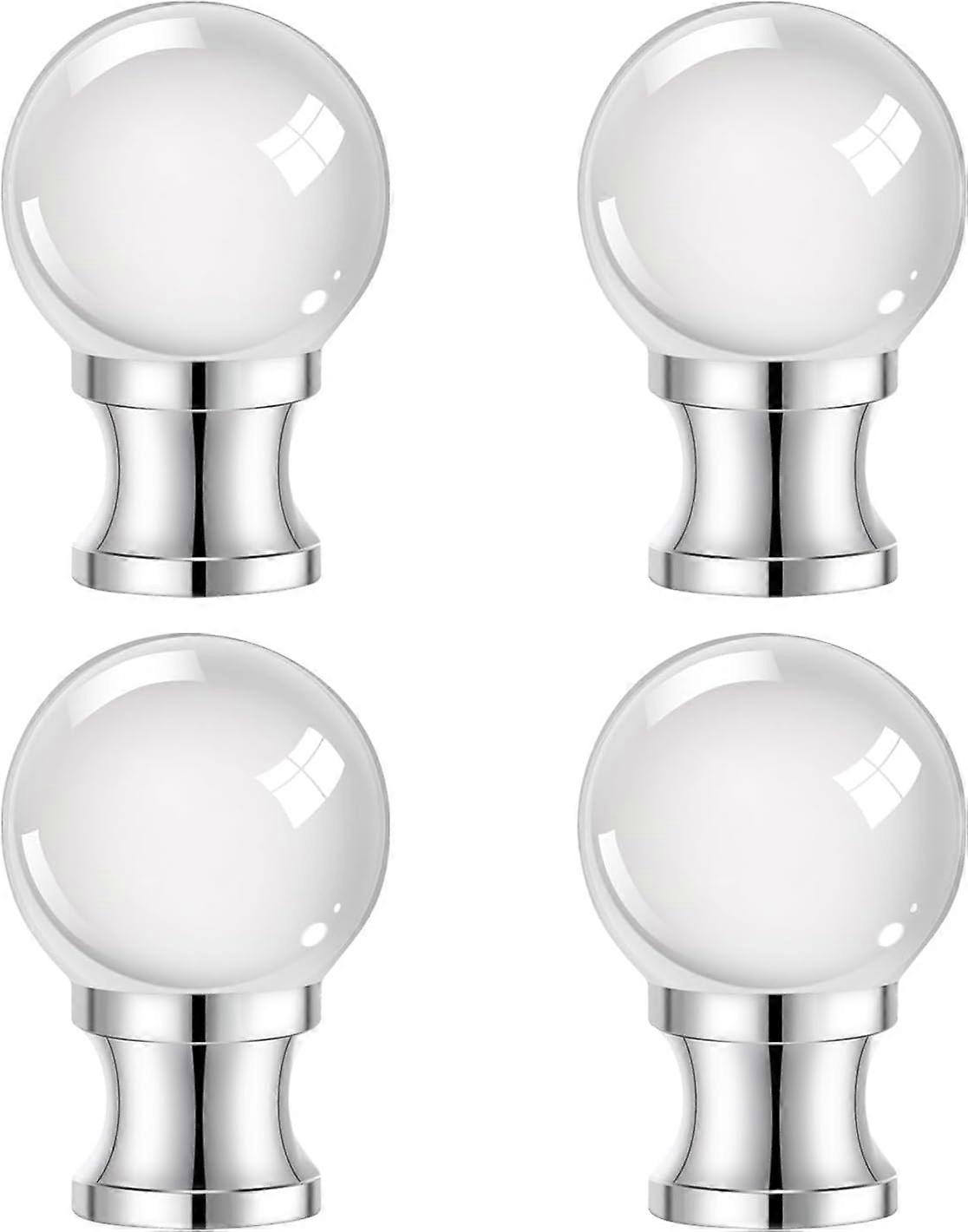Glass Lamp Shade Light Bulb Clip Lampshade Adapter with Brass Findings Clear 38x25mm Hole: 5mm