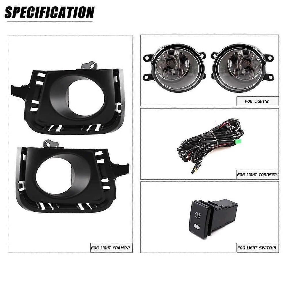 Car Fog Lights For PRIUS C AQUA 2012 2013 2014 Front Fog Lights Car Styling Spot Light Fog Lamps With Switch - 1 Pair