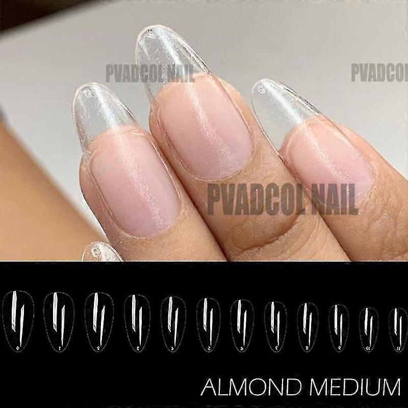 Nails Extension System Full Cover Sculpted Clear Stiletto Coffin False Nail Tips