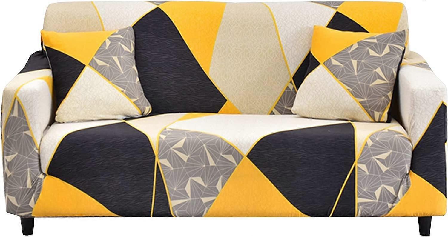 Stretch Sofa Cover, Universal Sofa Slipcover 2 Seater Decorative Protector Sofa Cover (Texture)