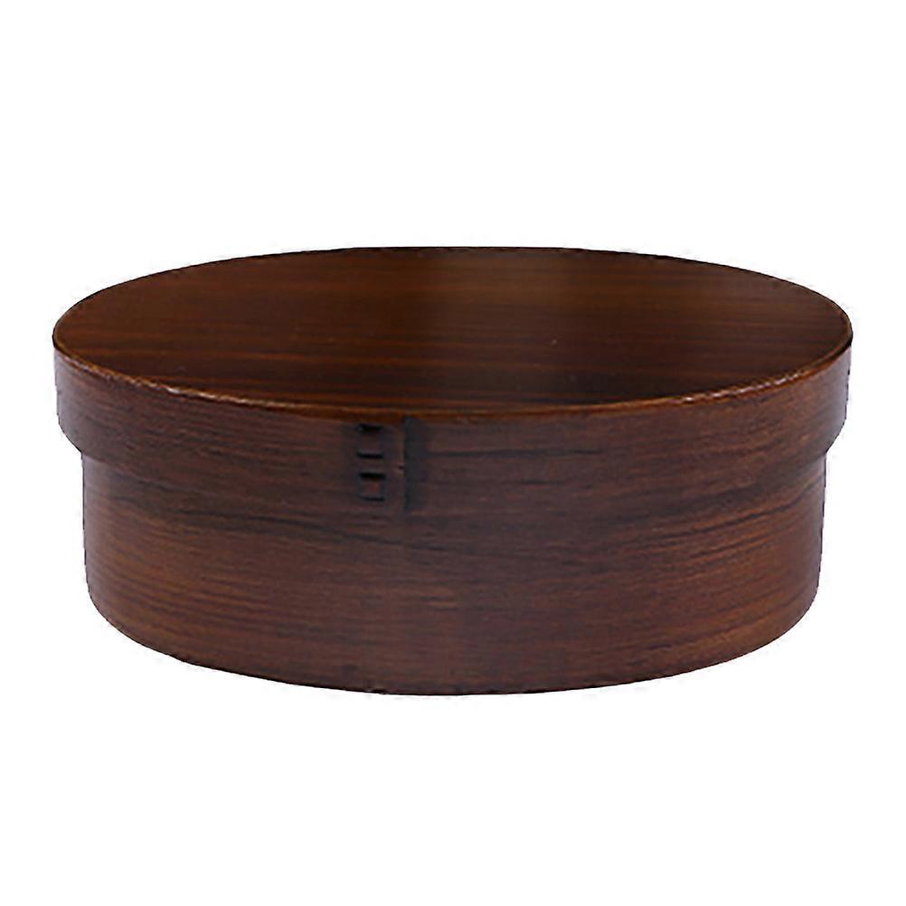 Retro Wooden Lunch Sushi Box Single Layer Japanese Style Bento Box (501-800ML)