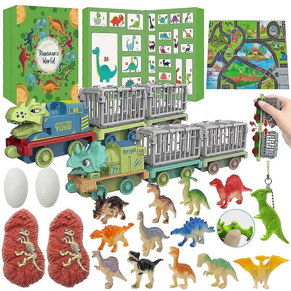 Christmas Advent Calendar Dinosaurs Toys 24 Days Countdown Kids Boys Girls Xmas Gift