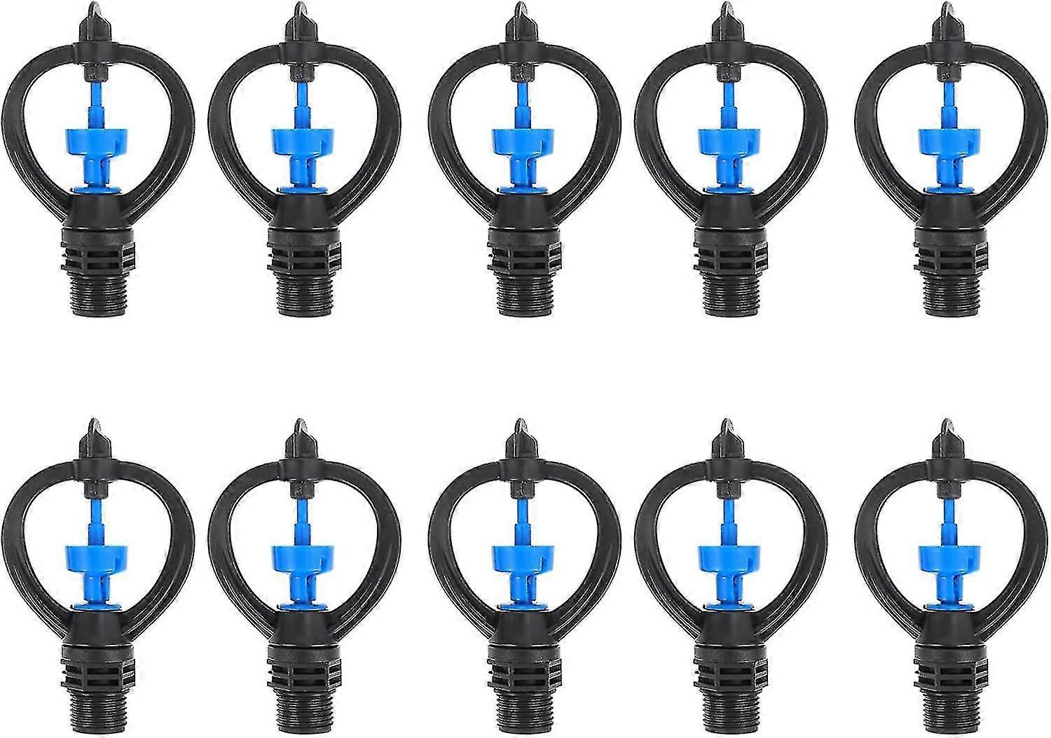 Lawn Sprinkler 360 Degree Automatically Rotating Sprinklers Garden Water Sprinkler For Rotating Irrigation System For Garden Yard (10pcs, Color -t